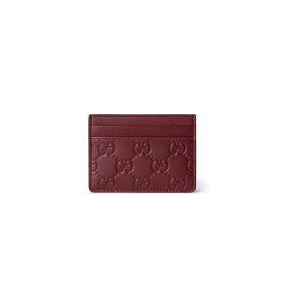 GUCCI GG EMBLEM CARD CASE ‎‎‎847204 (10*7cm)